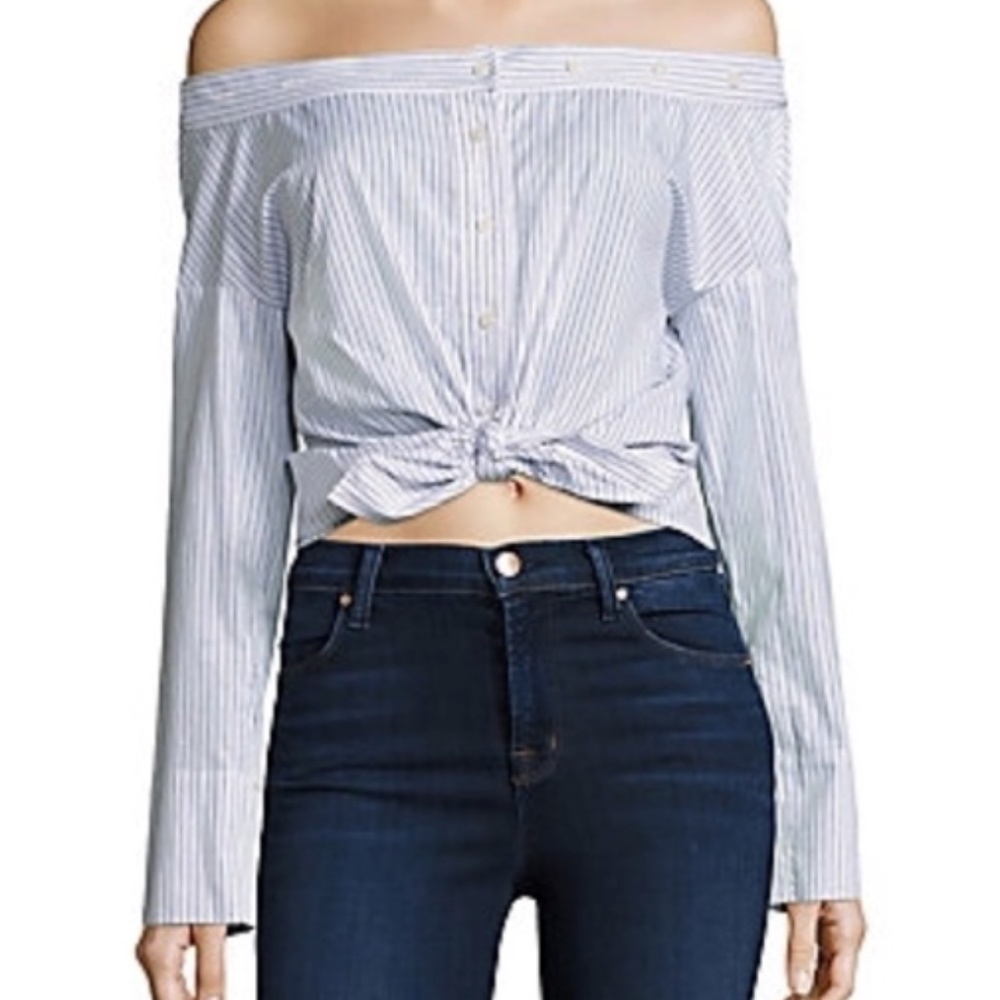 Vetta Capsule x Saks Off The Shoulder Top